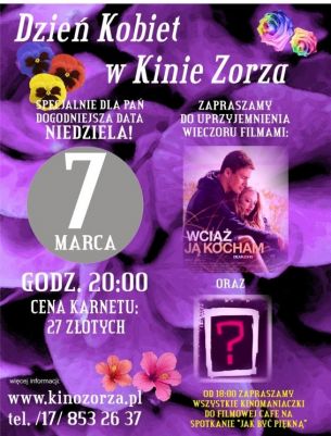 Dzień Kobiet w kinie Zorza