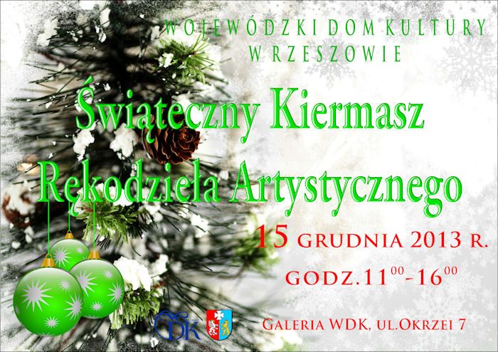 Świąteczny Kiermasz Rękodzieła Artystycznego 