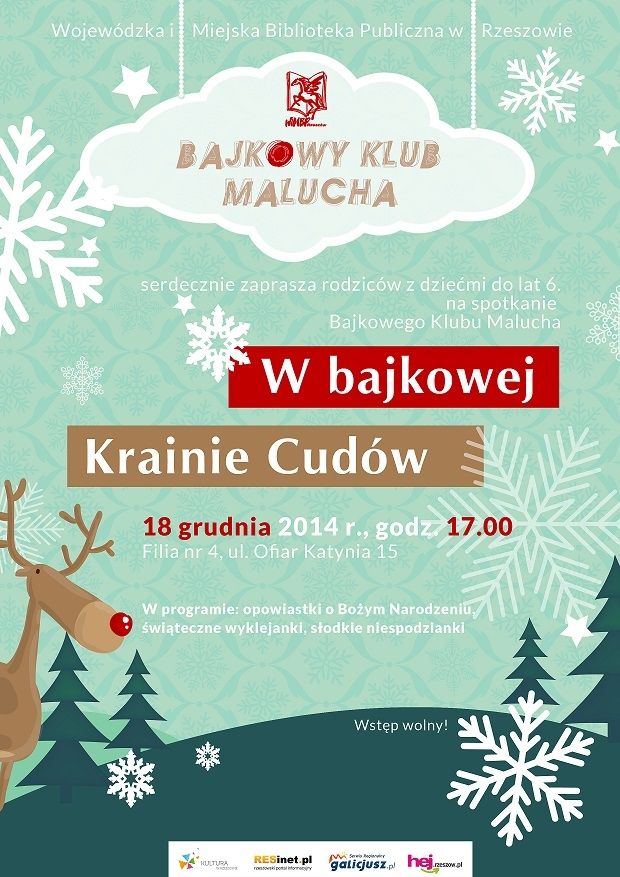 Spotkanie Bajkowego Klubu Malucha &quot;W bajkowej Krainie Cudów&quot;