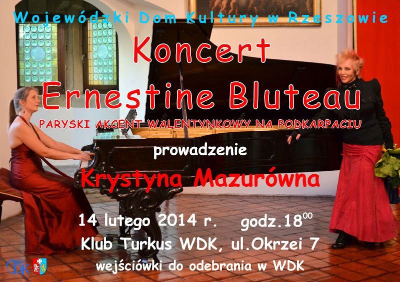 Koncert Ernestine Bluteau w rzeszowskim WDK