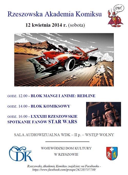 Kolejne spotkanie Rzeszowskiej Akademii Komiksu