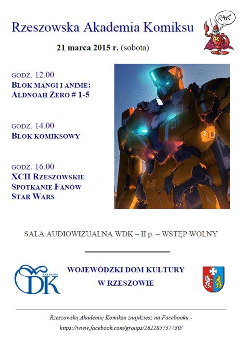 Kolejne spotkanie Rzeszowskiej Akademii Komiksu