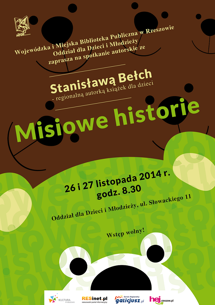 Na &quot;Misiowe historie&quot; zaprasza Stanisława Bełch