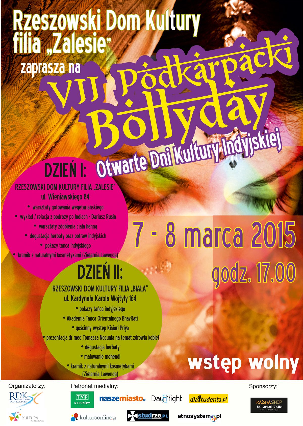 &quot;VII Podkarpacki Bollyday - Otwarte Dni Kultury Indyjskiej&quot;