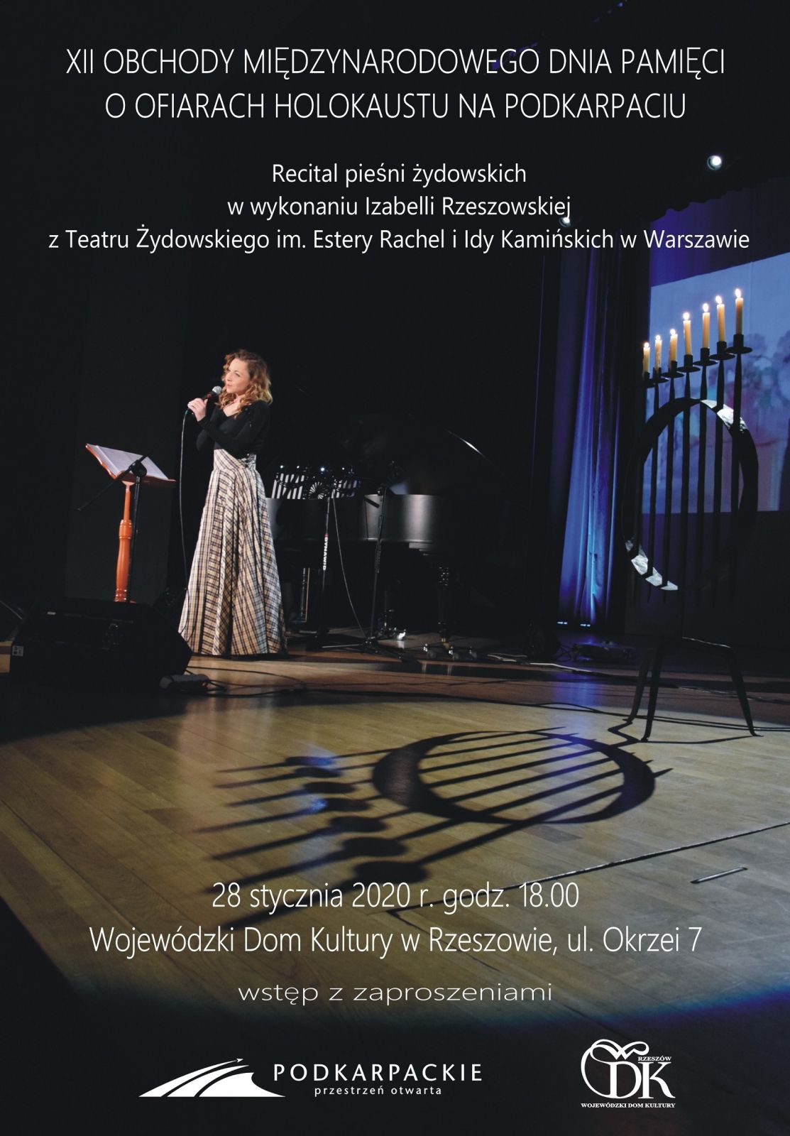 Recital pieśni żydowskich w wykonaniu Izabelli Rzeszowskiej