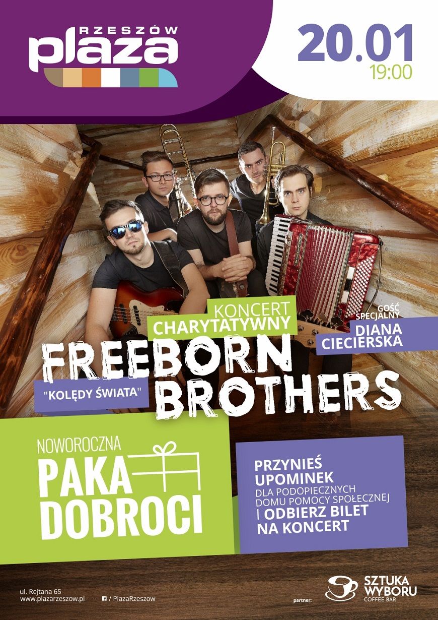 FreebornBrothers zagra charytatywny koncert kolęd