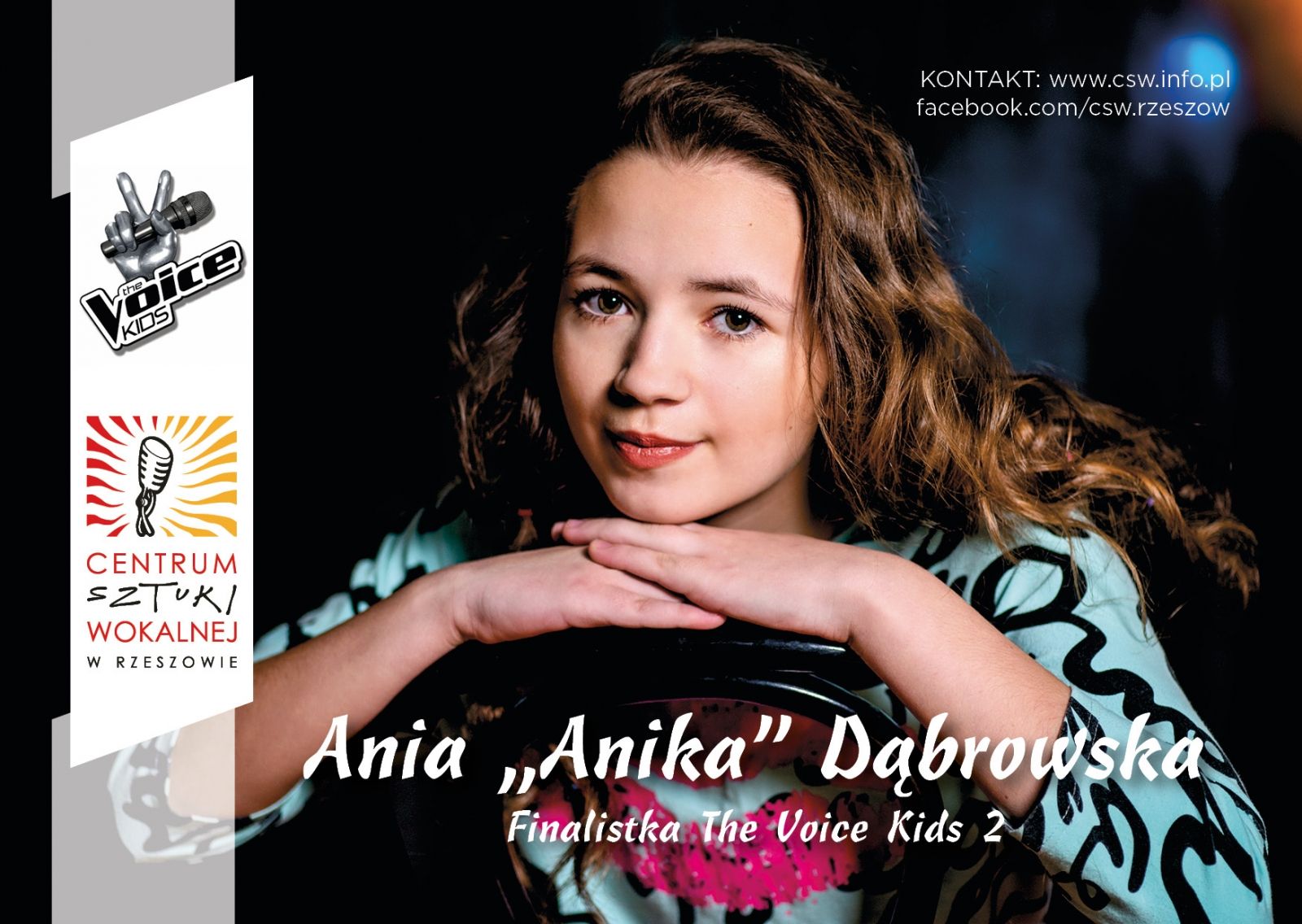 Ania Dąbrowska z Centrum Sztuki Wokalnej w finale The Voice Kids