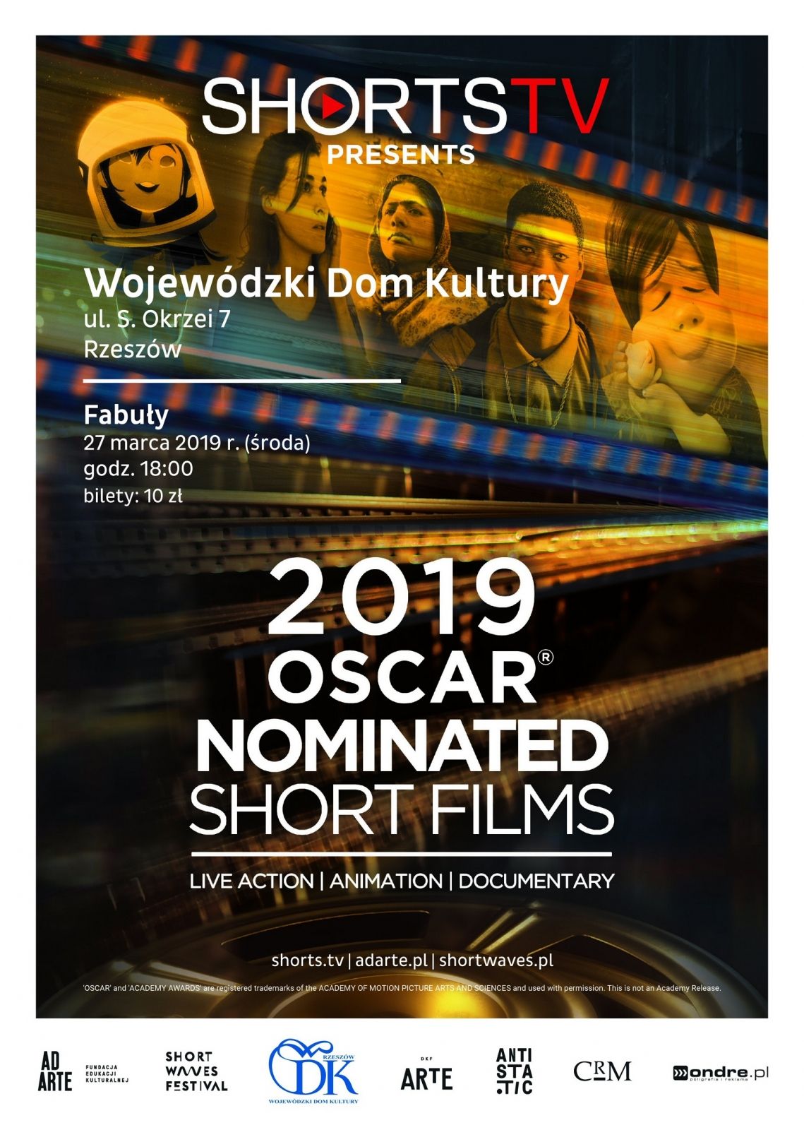 Nominowane od Oscara filmy krótkometrażowe w WDK