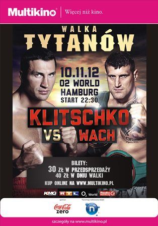 Kliczko vs Wach na dużym ekranie