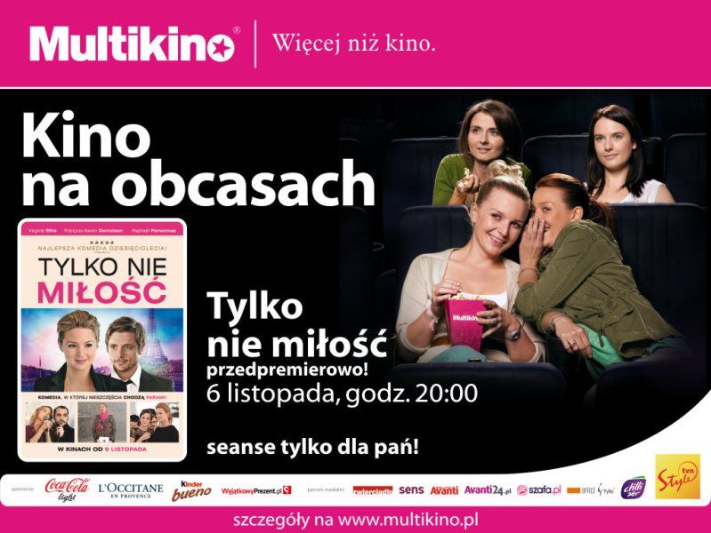 &quot;Tylko nie miłość&quot; przedpremierowo podczas Kina na obcasach