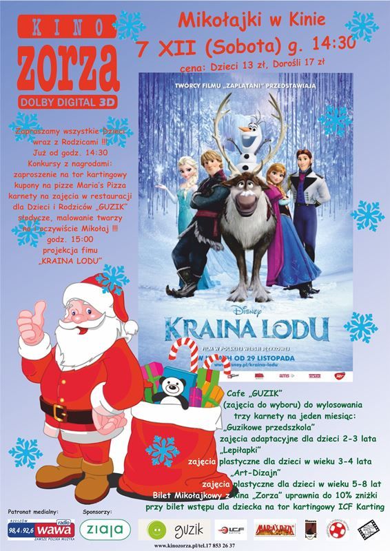 Mikołajki w kinie Zorza