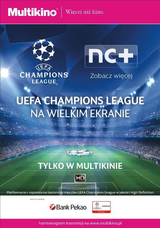 Półfinały i finał Ligi Mistrzów UEFA na wielkim ekranie
