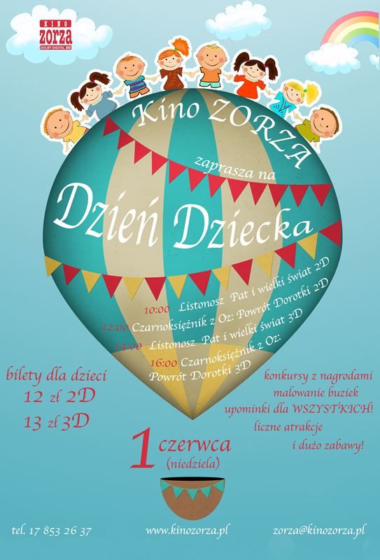 Dzień Dziecka w kinie Zorza