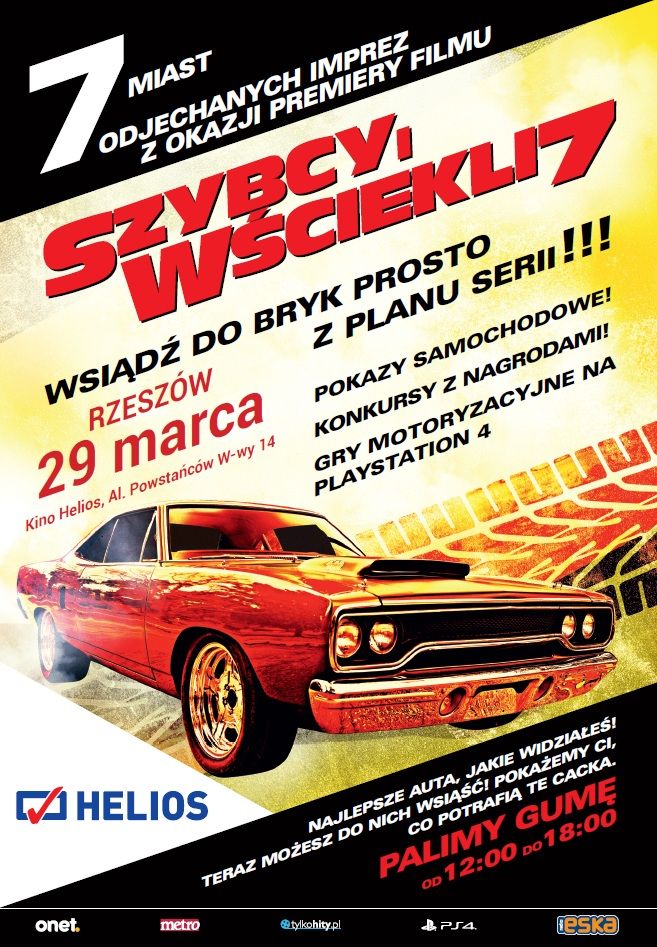 Odjechana impreza promująca film &quot;Szybcy i Wściekli 7&quot; w Kinie Helios