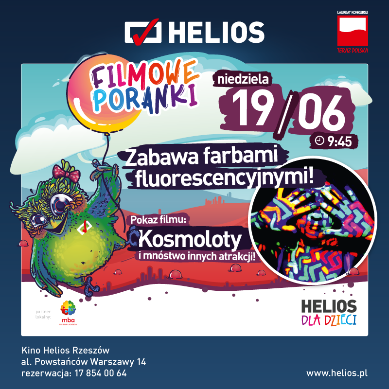 Filmowy Poranek z kinem Helios