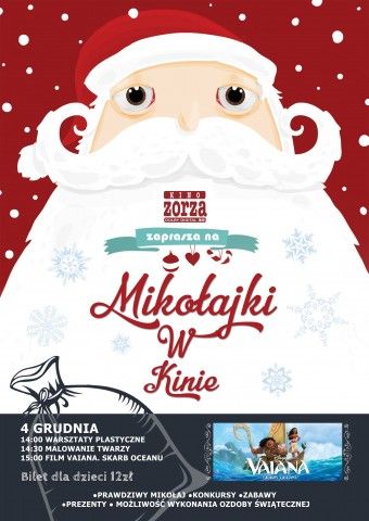 Filmowe Mikołajki w Kinie Zorza