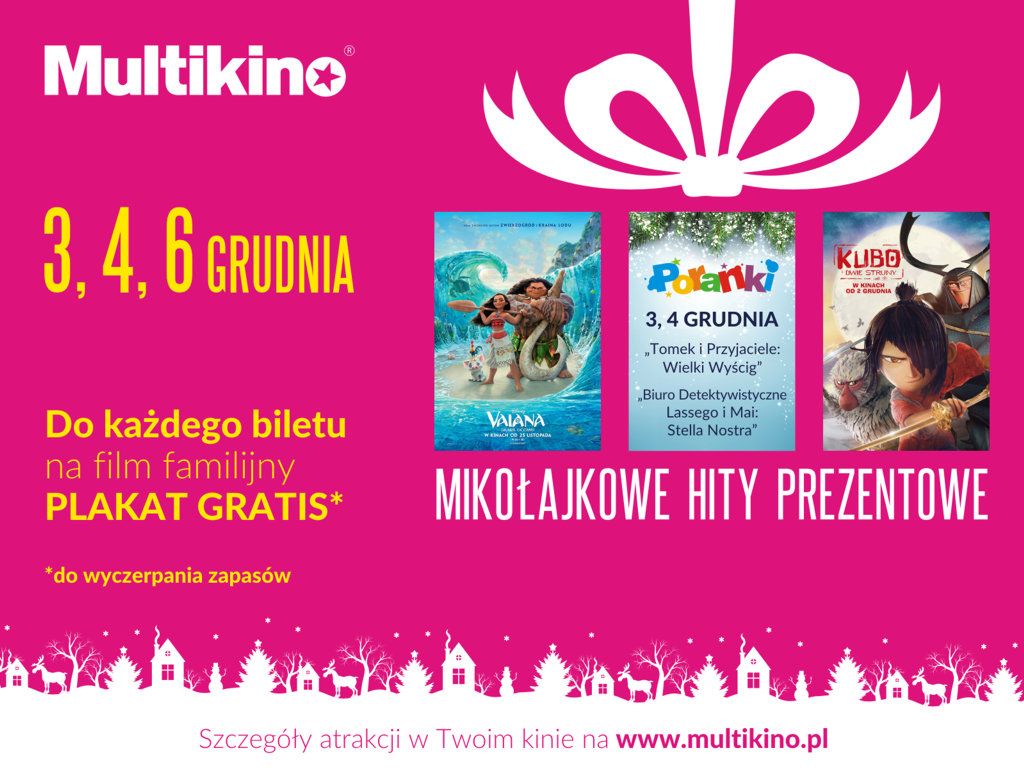 Filmowe Mikołajki w Multikinie