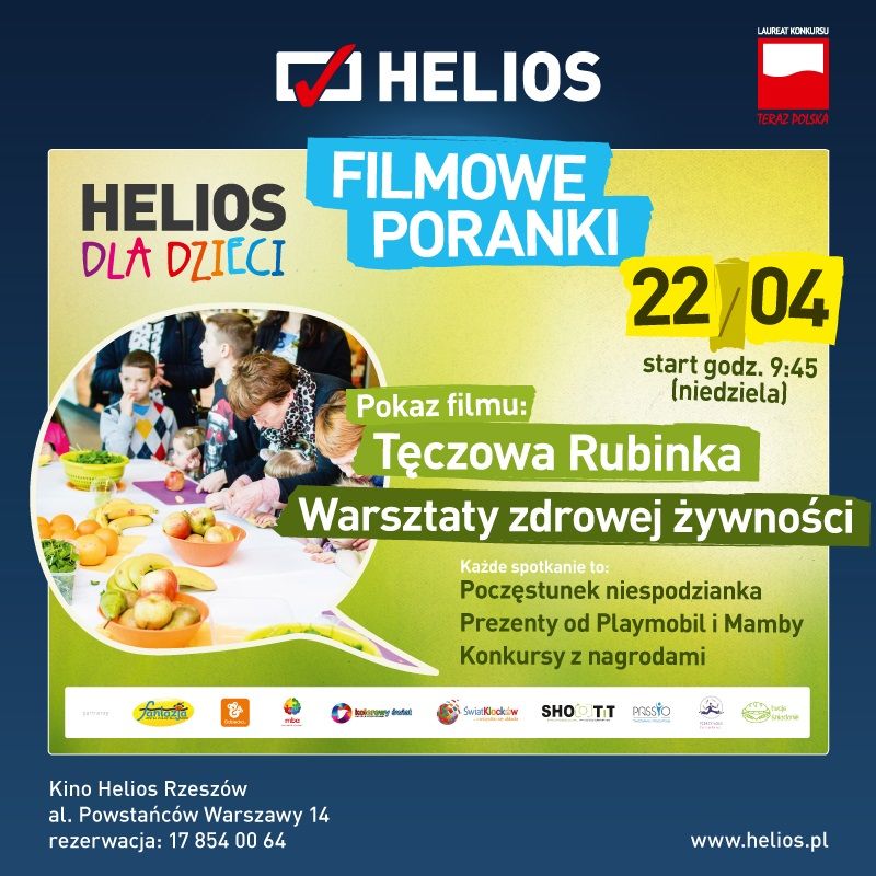 Filmowy Poranek dla Dzieci: Zdrowa żywność i inne atrakcje