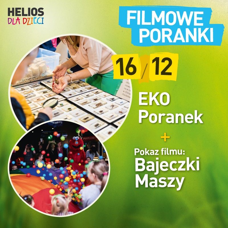 Filmowy Poranek dla Dzieci: Bajeczki Maszy, ekologia, owady, mikroskopy