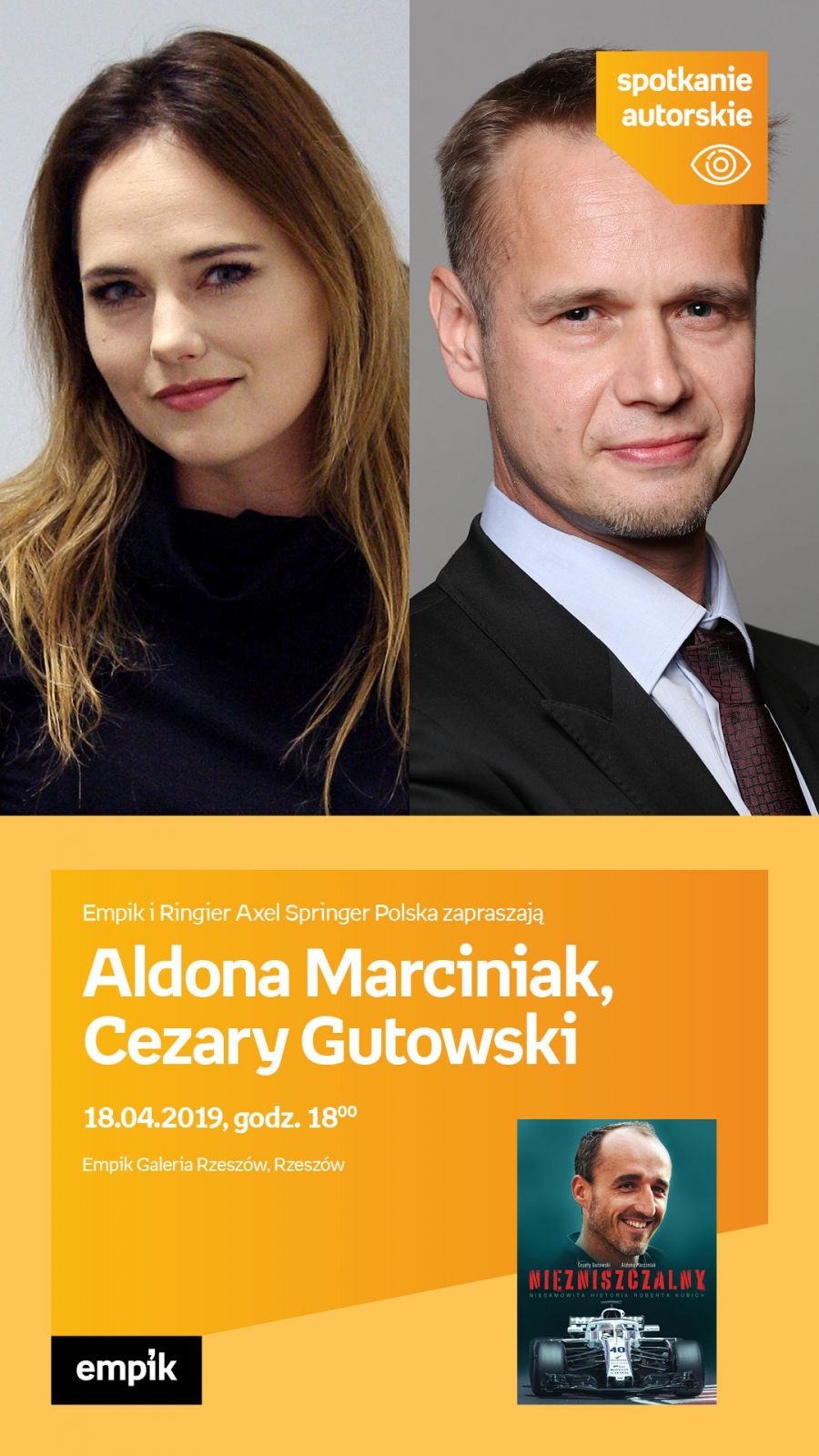 Autorzy książki o Robercie Kubicy będą gośćmi Empiku