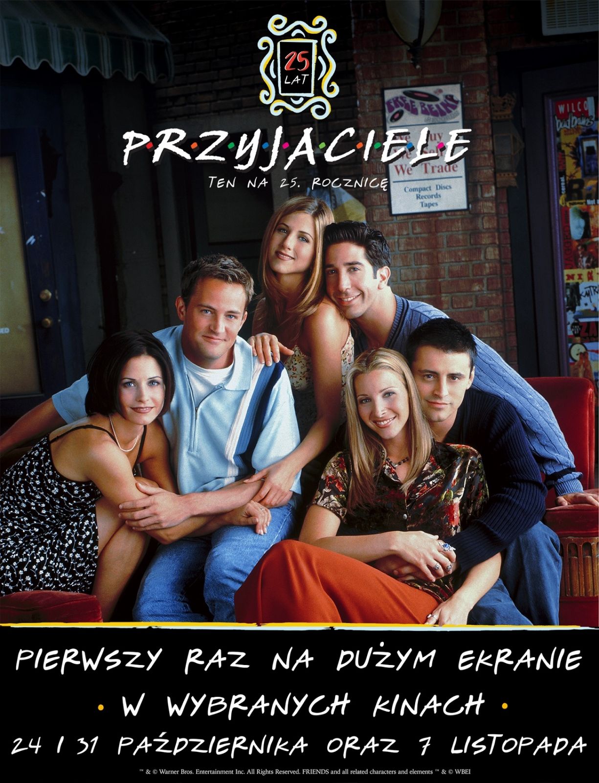 Po raz pierwszy na dużym ekranie. "Przyjaciele" w kinie Helios