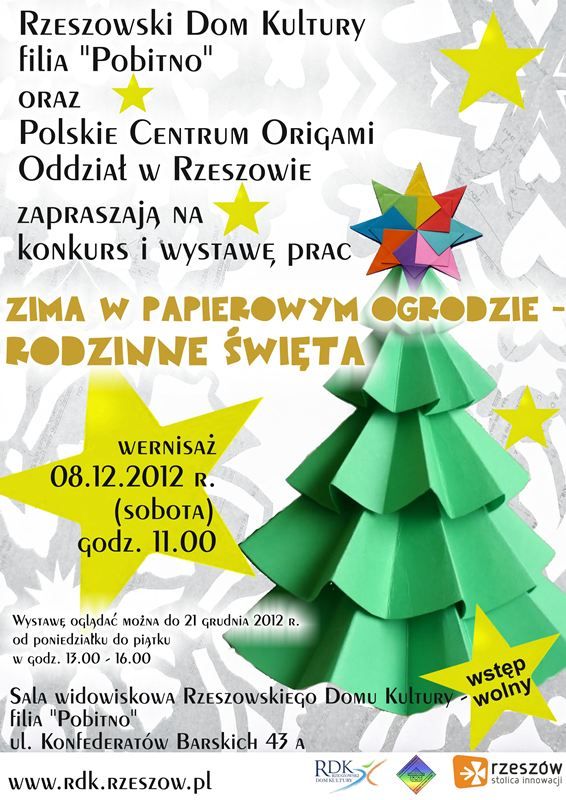 Świąteczna wystawa origami