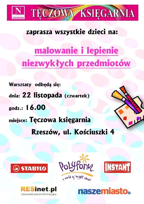 Warsztaty kreatywne w Tęczowej Księgarni