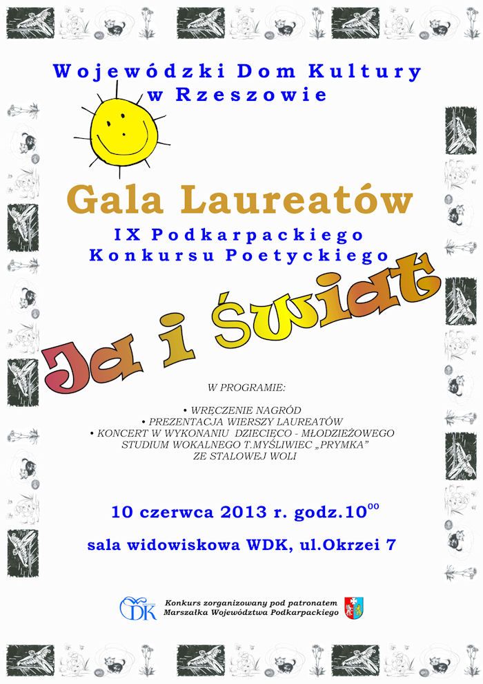 Gala Laureatów IX Podkarpackiego Konkursu Poetyckiego 