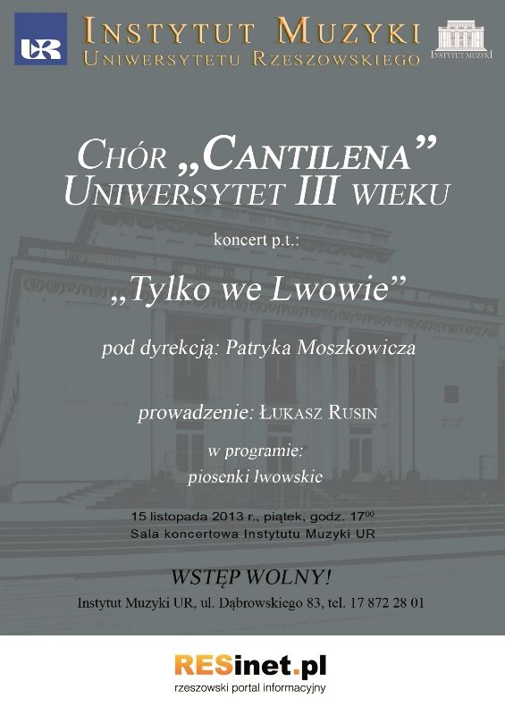 Lwowskie piosenki w Instytucie Muzyki