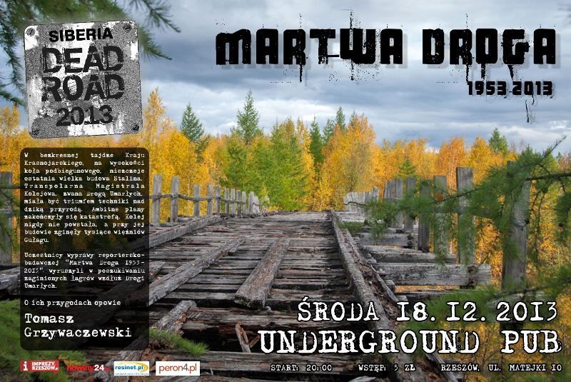Tomasz Grzywaczewski opowie o Martwej Drodze
