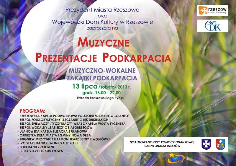 Muzyczno-wokalne zakątki Podkarpacia