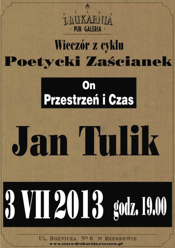 Poezja Jana Tulika
