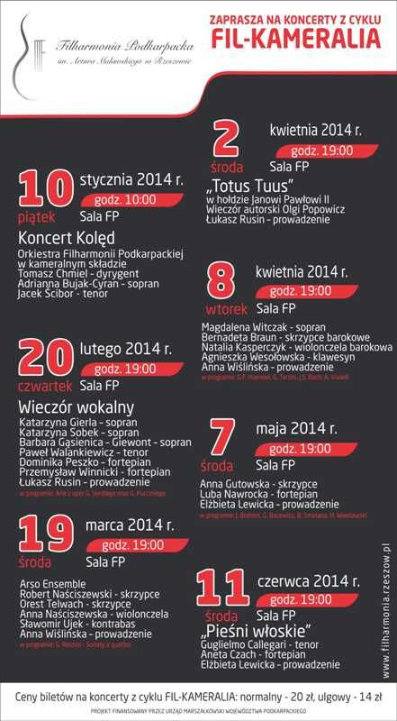 Filharmonia Podkarpacka zaprasza na koncert z cyklu Fil-Kameralia