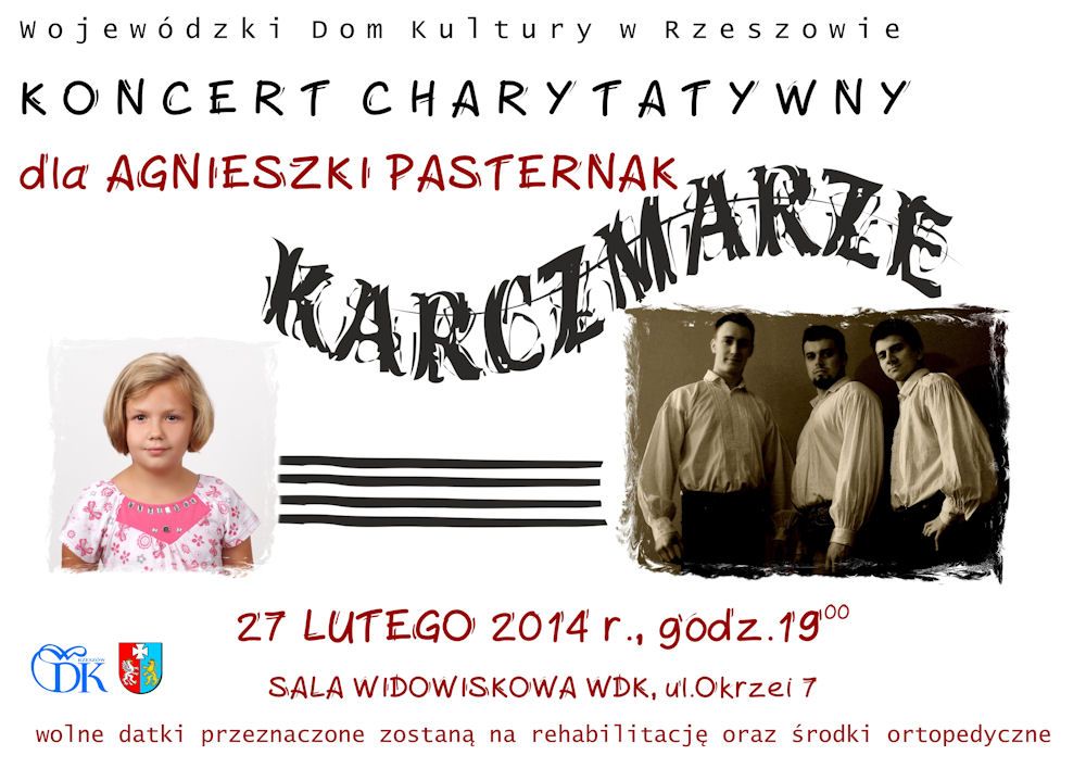 Koncert charytatywny dla Agnieszki Pasternak