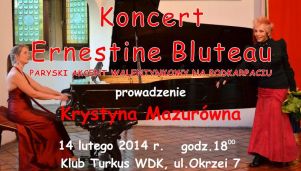 Koncert Ernestine Bluteau w rzeszowskim WDK