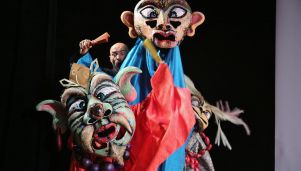 Zdjęcie ze spektaklu "Bambusowa księżniczka", fot. Teatr Maska
