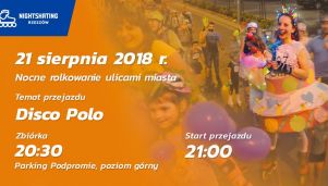 Nocne rolkowanie ulicami Rzeszowa w klimacie Disco Polo