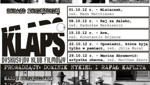 DKF &quot;Klaps&quot;. Repertuar na październik