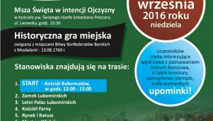 W niedzielę gra miejska "Rzeszowskim Szlakiem Konfederatów Barskich"