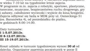 Wakacje z Młodzieżowym Domem Kultury w Rzeszowie