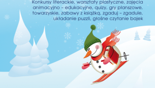Wojewódzka i Miejska Biblioteka Publiczna zaprasza na ferie zimowe  