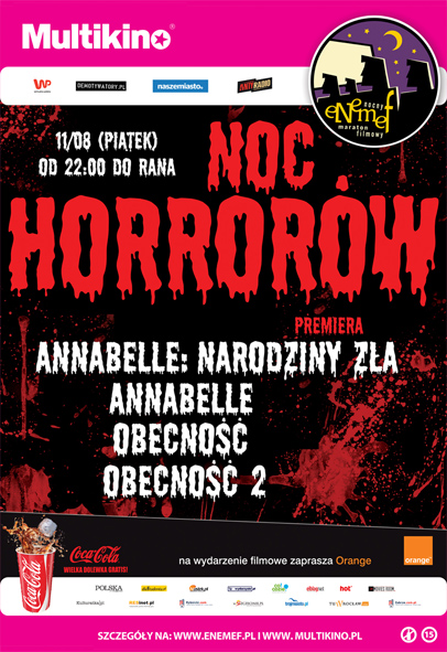 ENEMEF: Noc Horrorów z premierą Annabelle: Narodziny zła