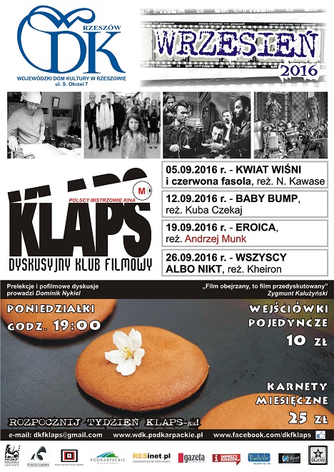 DKF Klaps powraca po wakacyjnej przerwie. Jakie filmy we wrześniu?