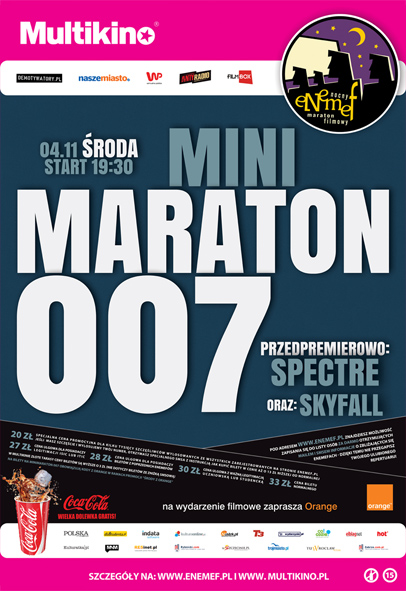 ENEMEF: Minimaraton 007 z przedpremierowym pokazem nowego Bonda
