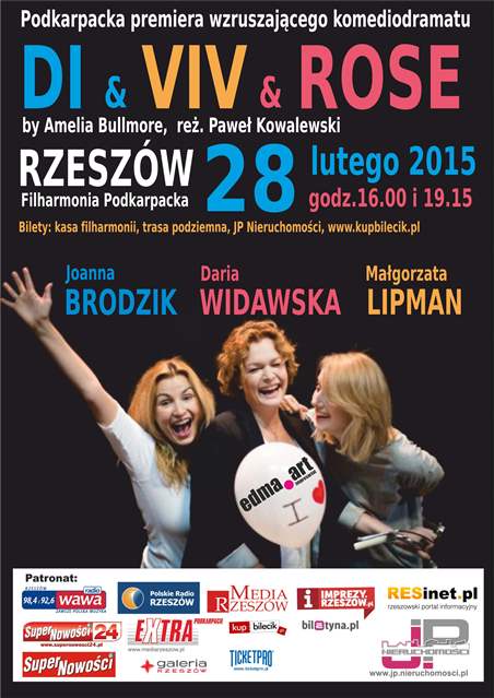 Brodzik, Widawska i Lipman, czyli "Di, Viv i Rose" w Rzeszowie